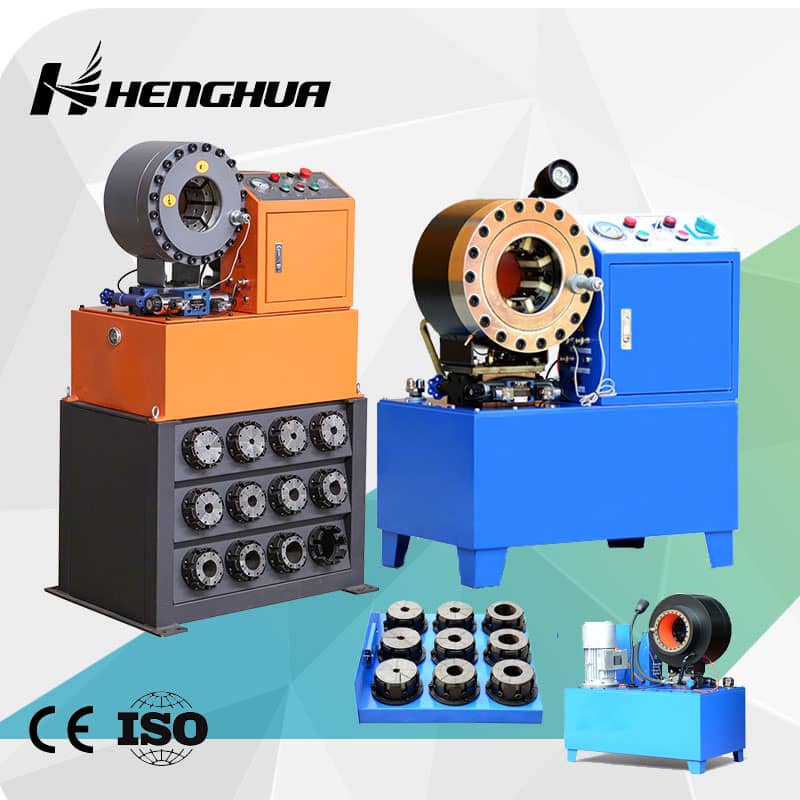 6 Core Patent 5 Second Fast Precise Press 10 Sets Free Dies 1/4-2 Hydraulic Hose Crimping Pressing Machine